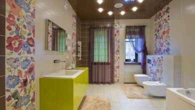 Фото - Дизайн потолка в ванной: выбор материалов и разновидности конструкций