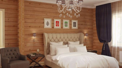 Фото - Дизайн спальни в деревянном доме