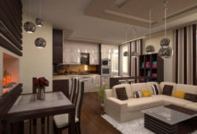 Фото - Кухня-гостиная 25 кв. м: популярные способы планировки и дизайна